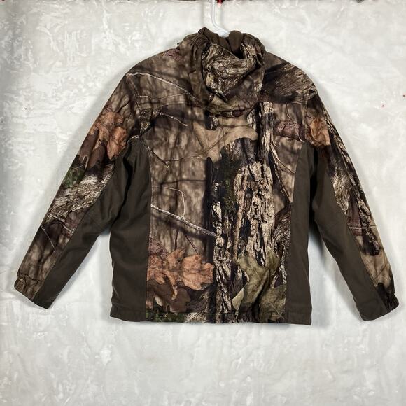 Youth Lg Field&Stream Mossy Oak Break Up Country Camo Jacket W/Hood - Picture 2 of 14